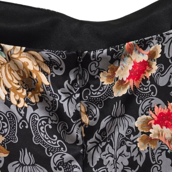 David Meister NWT Silk Floral Paisley Spaghetti Strap Slip Dress Sz 8 - Picture 7 of 13